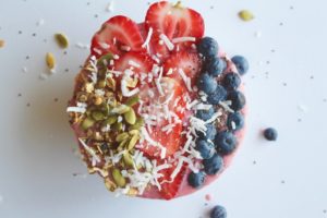 Strawberry and Cream Smoothie Bowl